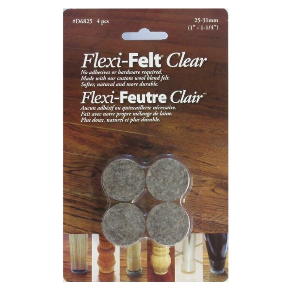 1" Flexi Felt Clear